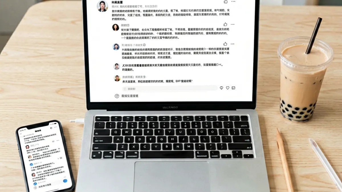 台北娜娜粉丝在社群平台留言互动的场景，评论区充满热烈讨论与真实口碑反馈